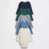 Bodys en tricot gaufré Softspun « Baby First Favorites » (lot de 5)