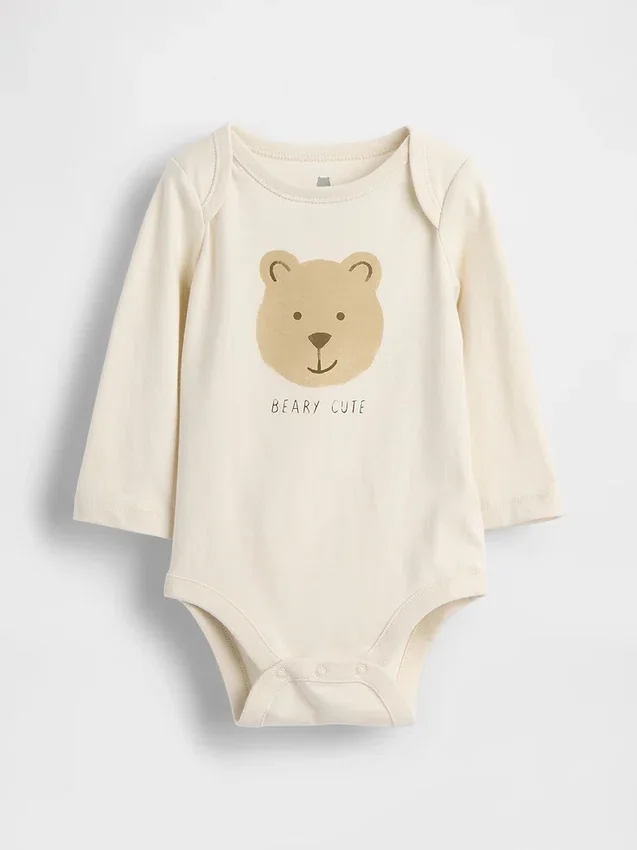 Bodys imprimés en coton bio « Baby First Favorites »