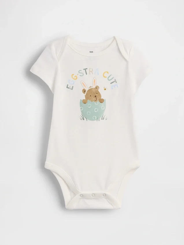 Bodys imprimés en coton bio « Baby First Favorites »