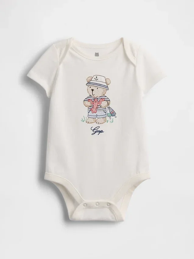 Bodys imprimés en coton bio « Baby First Favorites »