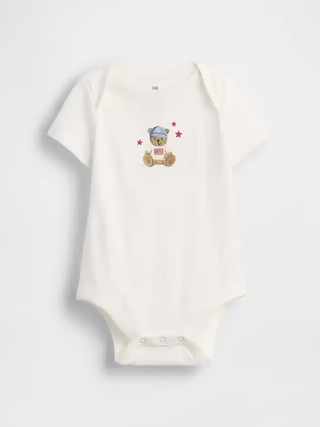 Bodys imprimés en coton bio « Baby First Favorites »