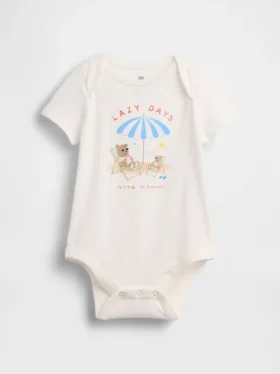 Bodys imprimés en coton bio « Baby First Favorites »