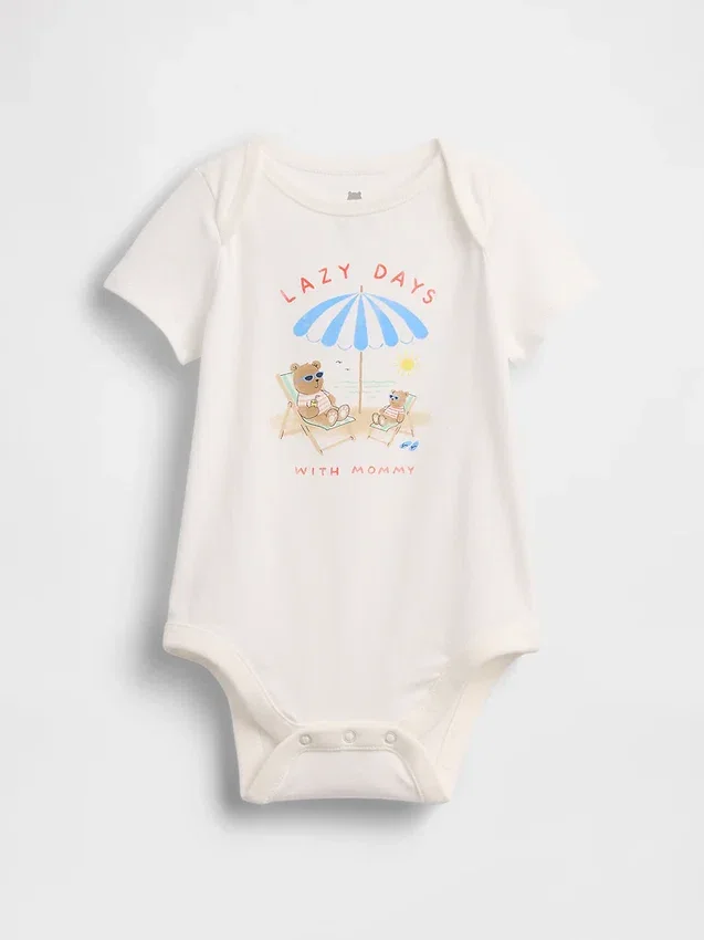 Bodys imprimés en coton bio « Baby First Favorites »