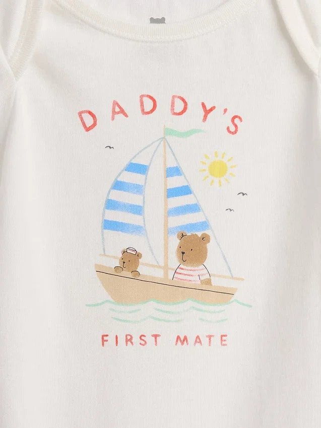 Bodys imprimés en coton bio « Baby First Favorites »