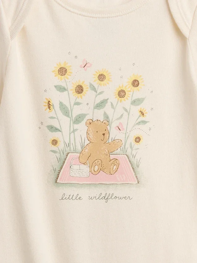 Bodys imprimés en coton bio « Baby First Favorites »