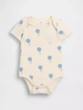 Bodys imprimés en coton bio pour bébé