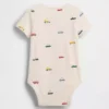 Bodys imprimés en coton bio pour bébé