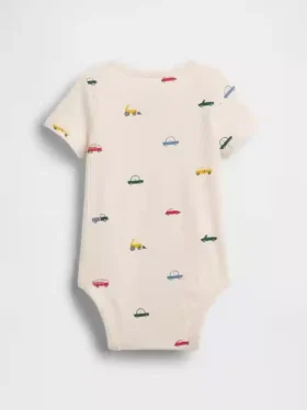 Bodys imprimés en coton bio pour bébé
