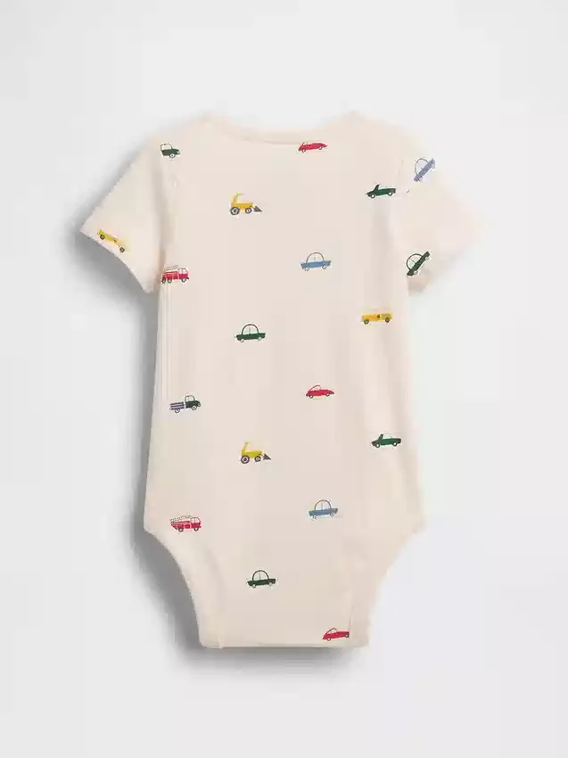 Bodys imprimés en coton bio pour bébé