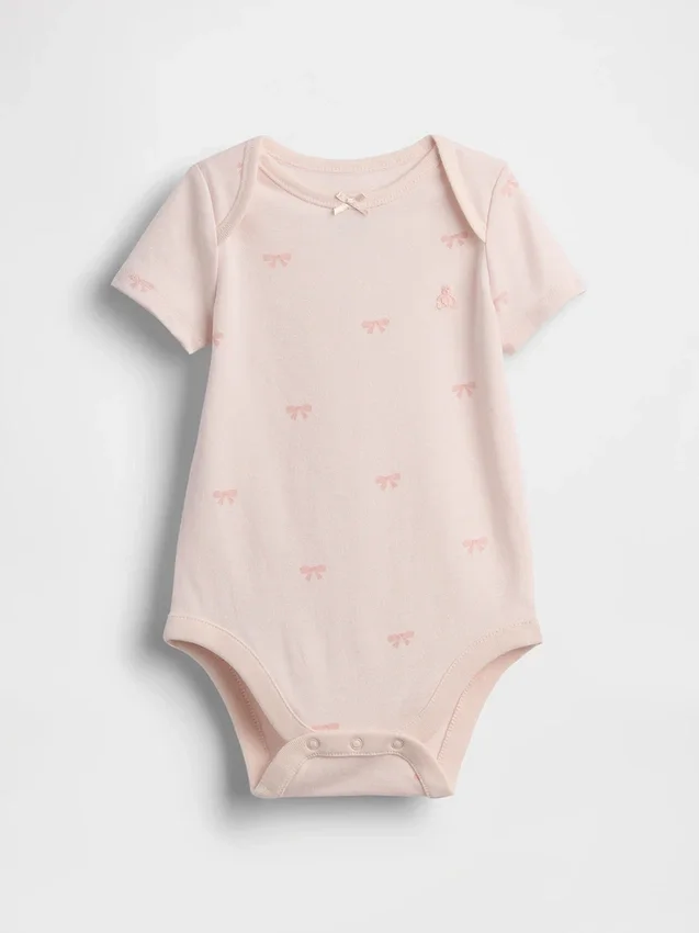 Bodys à nœud en coton bio « Baby First Favorites »