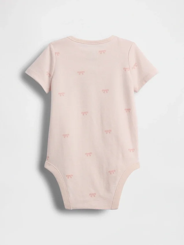 Bodys à nœud en coton bio « Baby First Favorites »