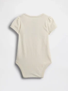 Bodys pour bébé en coton bio avec logo floral