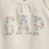 Bodys pour bébé en coton bio avec logo floral