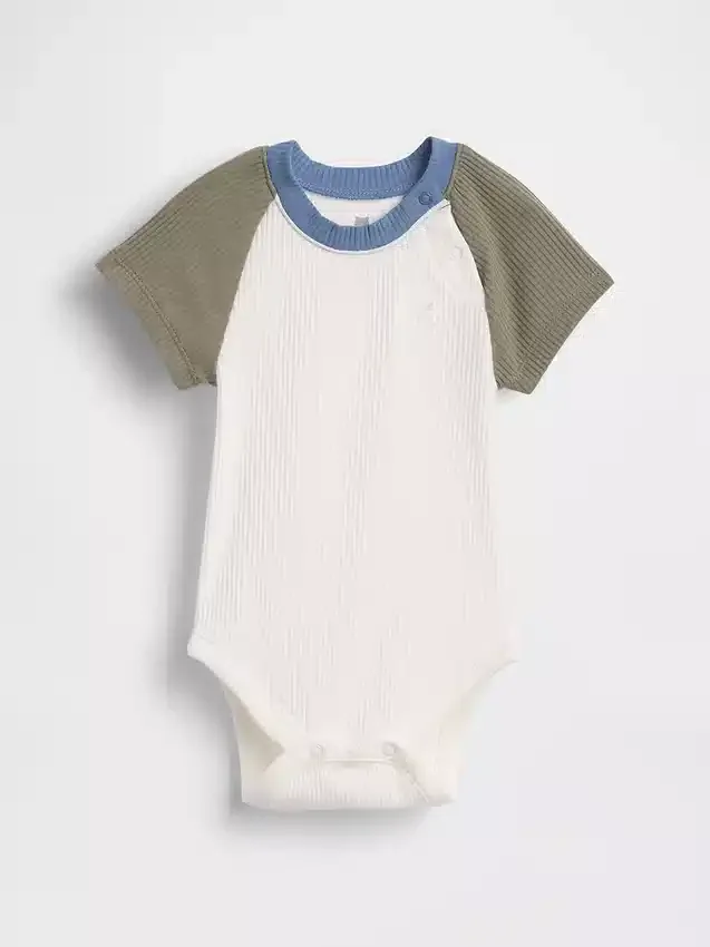 Bodys raglan à fines côtes « Baby First Favorites »