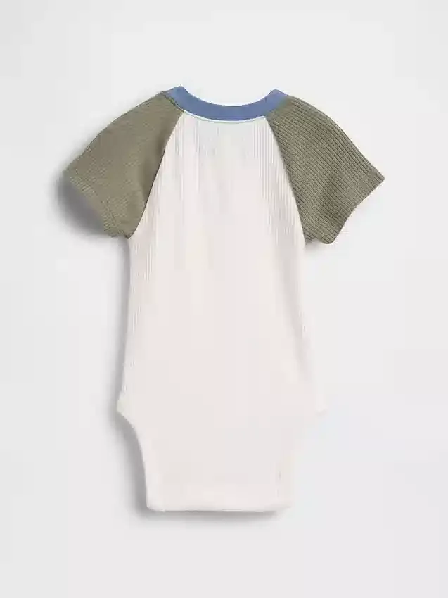 Bodys raglan à fines côtes « Baby First Favorites »