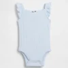 Bodys sans manches en coton pointelle côtelé pour bébé