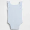 Bodys sans manches en coton pointelle côtelé pour bébé