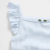 Bodys sans manches en coton pointelle côtelé pour bébé