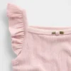 Bodys sans manches en coton pointelle côtelé pour bébé