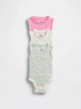 Bodys sans manches à volants Tinyrib « Baby First Favorites » (lot de 3)