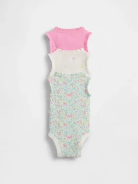 Bodys sans manches à volants Tinyrib « Baby First Favorites » (lot de 3)