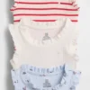 Bodys sans manches à volants Tinyrib « Baby First Favorites » (lot de 3)