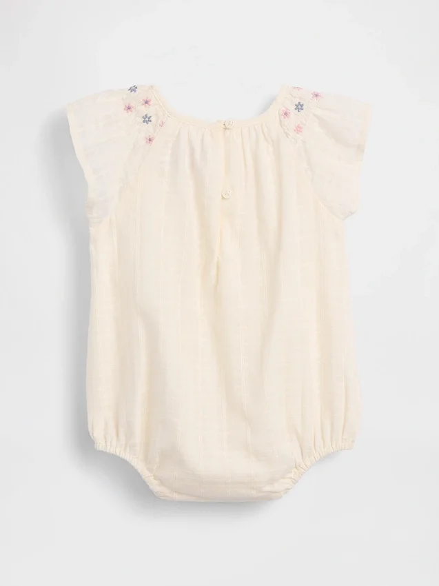 Bodys smockés à fleurs pour bébé