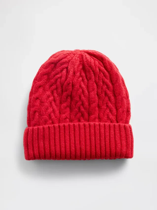Bonnet CashSoft à mailles torsadées