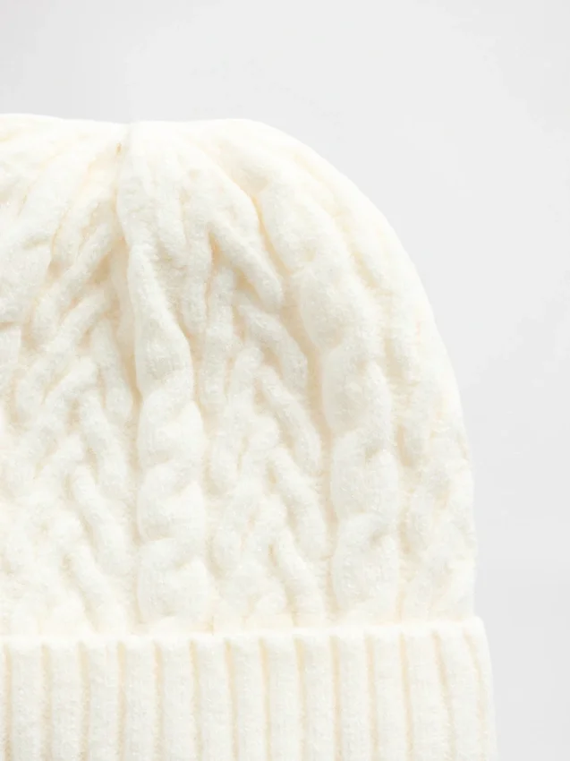 Bonnet CashSoft à mailles torsadées