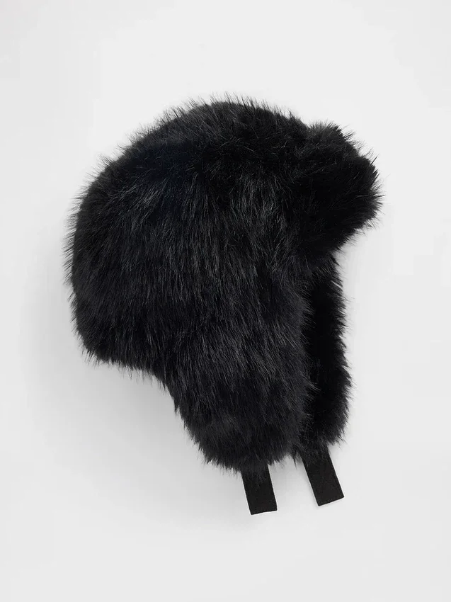Bonnet de trappeur en fausse fourrure pour enfant