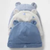 Bonnet en coton bio « Baby First Favorites » (lot de 3)
