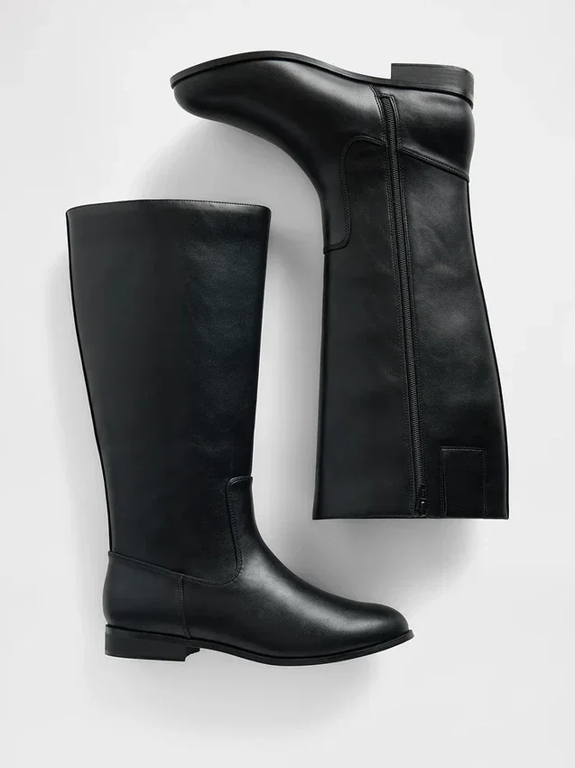Bottes d'équitation en cuir vegan