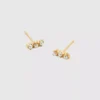 Boucles d’oreilles Admiral Row en or avec perle en forme de barre