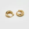 Boucles d’oreilles créoles en or « Lune et étoiles » Admiral Row