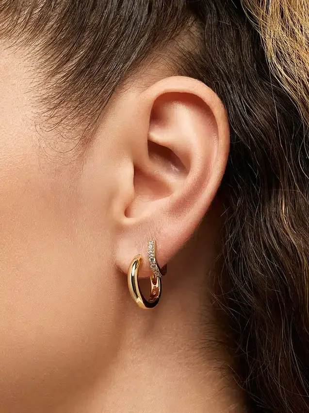 Boucles d’oreilles créoles moyennes Ana Luisa Giulia