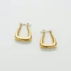 Boucles d’oreilles créoles triangulaires dorées Admiral Row