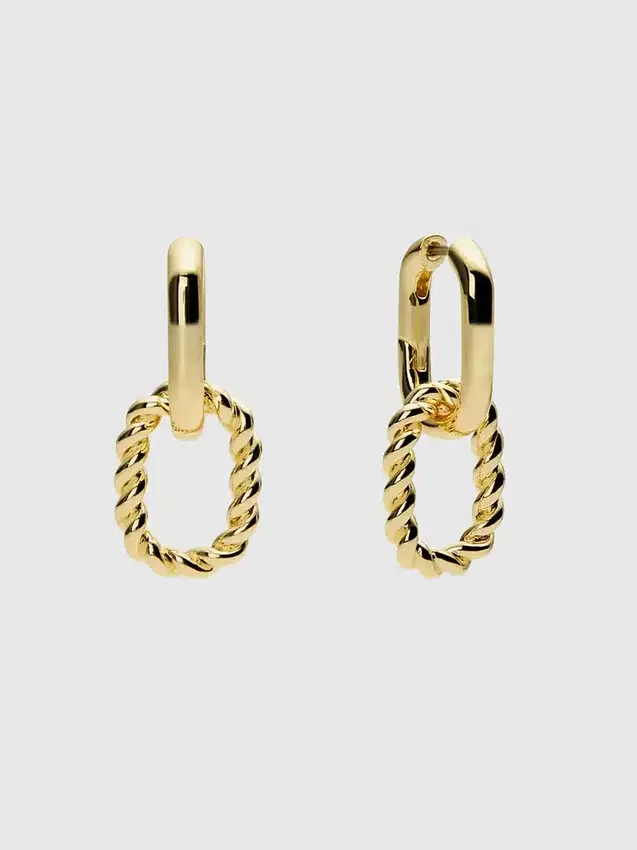 Boucles d’oreilles doubles créoles Ana Luisa Ash