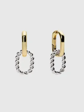 Boucles d’oreilles doubles créoles Ana Luisa Ash