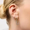 Boucles d’oreilles doubles créoles Ana Luisa Ash