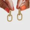 Boucles d’oreilles doubles créoles Ana Luisa Ash