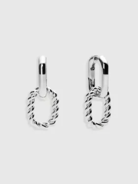 Boucles d’oreilles doubles en argent « Ash » d’Ana Luisa