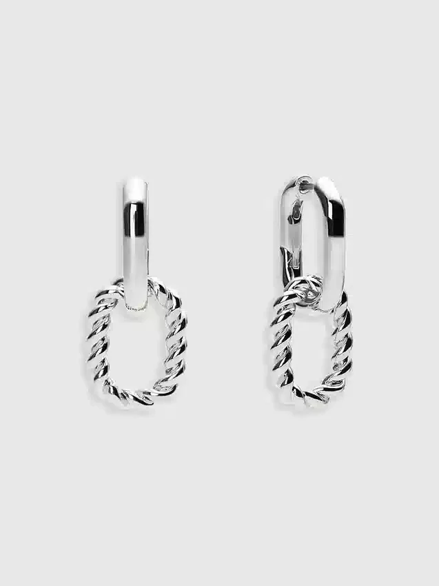Boucles d’oreilles doubles en argent « Ash » d’Ana Luisa