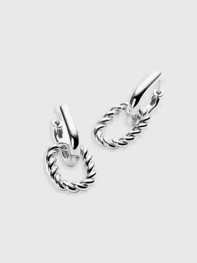 Boucles d’oreilles doubles en argent « Ash » d’Ana Luisa