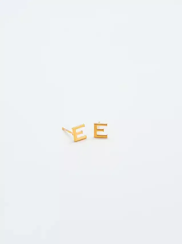 Boucles d’oreilles « Initial » en or Admiral Row