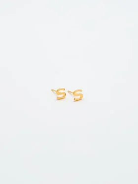 Boucles d’oreilles « Initial » en or Admiral Row