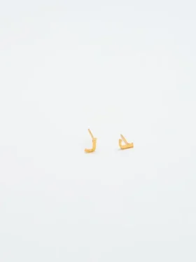 Boucles d’oreilles « Initial » en or Admiral Row