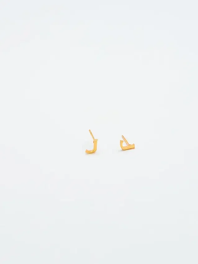 Boucles d’oreilles « Initial » en or Admiral Row
