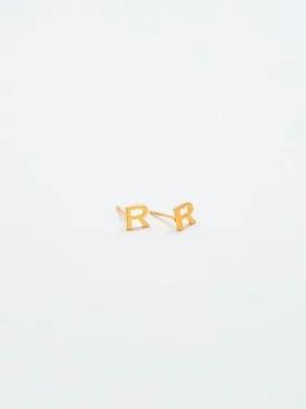 Boucles d’oreilles « Initial » en or Admiral Row