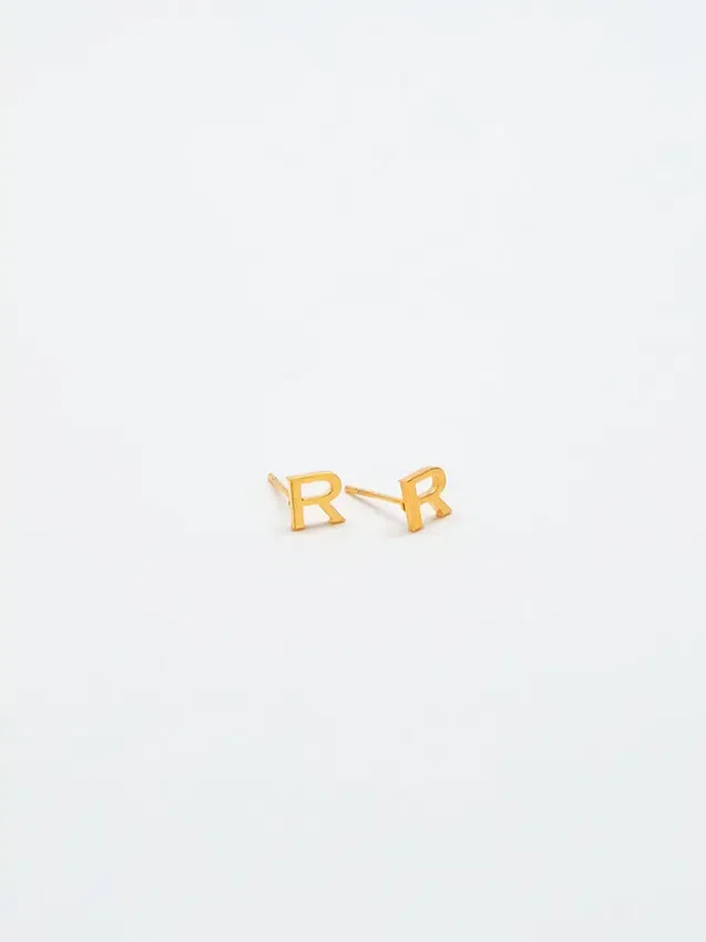 Boucles d’oreilles « Initial » en or Admiral Row