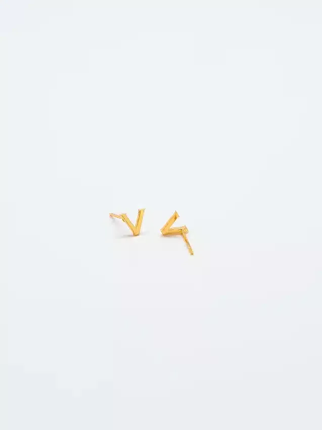 Boucles d’oreilles « Initial » en or Admiral Row